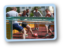 Human Table Soccer in Sigmaringen